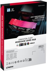 Оперативна пам’ять Kingston FURY (ex. HyperX) Renegade RGB XMP Black CUDIMM DDR5 2x24GB (KF584CU40RSAK2-48)