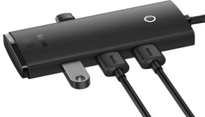 USB-хаб Baseus Lite Series 4-Port Black (WKQX030101)