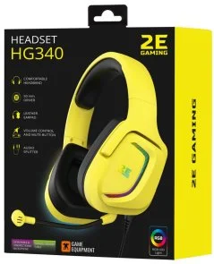 Фото: Гарнітура 2E Gaming HG340 RGB Yellow (2E-HG340YW) № 6 | KTC