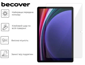 Фото: Захисне скло BeCover for Samsung Tab S10 Plus X820/X826/S9 Plus X810/X816 (712271) № 3 | KTC