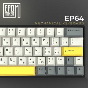 Клавіатура Epomaker EP64 Mulan Switch Hot-Swap RGB Black (EP64-B-M)