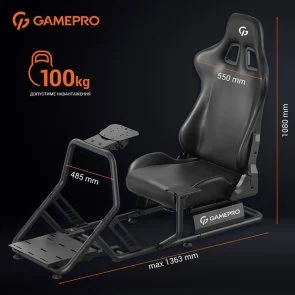 Фото: Крісло GamePro RS100 Black № 8 | KTC