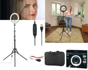 Фото: Світлодіодне селфі-кільце Hama SpotLight Steady-120 V2 Black (4659) № 22 | KTC