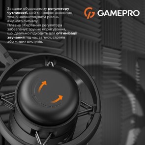 Мікрофон GamePro UGM105 Black (UGM105B)