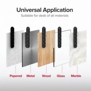Фото: Тримач-затискач для кабелю UGREEN LP114 Cable Organizer Black (50320) № 5 | KTC