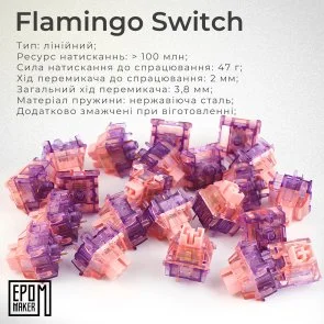 Клавіатура Epomaker EK68 Flamingo Switch Hot-Swap RGB WL/BT/USB Black (EK68-B-F)