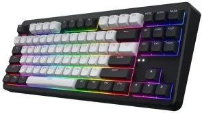 Фото: Клавіатура Hator Rockfall 3 Mecha TKL Aurum Orange Linear rev.2.0 Black/White (HTK850UA) № 2 | KTC