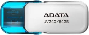 Фото: Флешка USB A-Data UV240 64GB White (AUV240-64G-RWH) № 3 | KTC