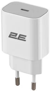 Фото: Зарядний пристрій 2E Wall Charger PD 25W White (2E-WC1USBC25W-W) № 2 | KTC