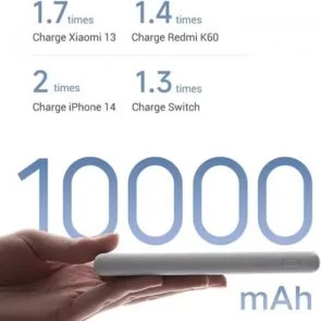 Фото: Батарея універсальна Xiaomi 10000mAh 22.5W Lite Grey (BHR9350GL) № 7 | KTC
