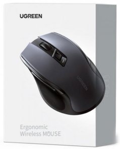 Миша UGREEN MU006 Ergonomic Silent Wireless Black (15063)