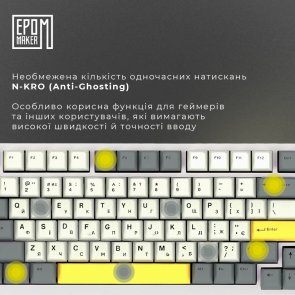 Ajazz AK820 Pro Flying Fish Switch Hot-Swap RGB White