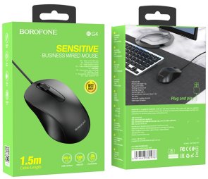 Миша BOROFONE BG4 Business Black (BG4B)