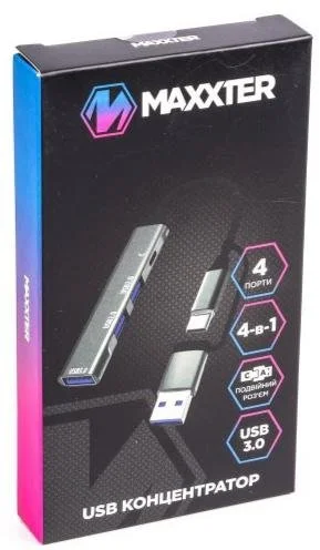 Фото: USB-хаб Maxxter HU3C-4P1CN-01 № 5 | KTC