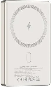 Фото: Батарея універсальна Canyon OnPower 510 Slim Magsafe 10000mAh 20W Beige (CNS-CPB510BE) № 4 | KTC