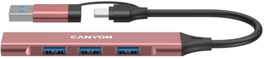 USB-хаб Canyon DS-02 Pink (CNS-TDS02P)