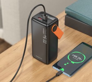 Батарея універсальна BOROFONE BJ66 Magnifico 40000mAh 22.5W Black (6941991115141)