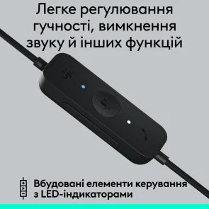Фото: Гарнітура Logitech H570e Mono USB-A Teams version Black (981-001426) № 10 | KTC
