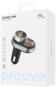 Фото: FM-Трансмітер + АЗП Proove FM Launcher Sound Link 30W Black № 4 | KTC
