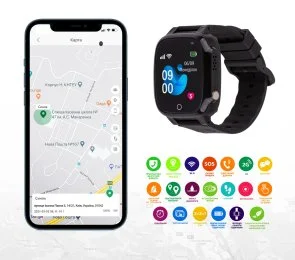 Фото: Смарт годинник AmiGo GO008 MILKY GPS WIFI Black (GO008 Black) № 6 | KTC