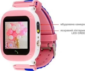 Фото: Смарт годинник AmiGo GO004 Pink № 5 | KTC