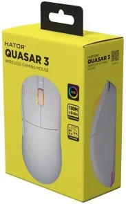 Фото: Миша Hator Quasar 3 Wireless White (HTM731) № 6 | KTC