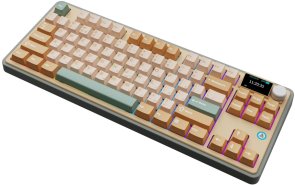 Клавіатура Ajazz AK870 Jasmine Switch RGB With Screen Wireless Yellow (AK870-JS-YWG)