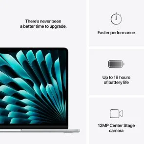 Фото: Ноутбук Apple MacBook Air 13.6 M4 10GPU Silver (MC654) № 10 | KTC