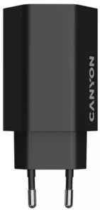 Фото: Зарядний пристрій Canyon Hexagon 65 QC PD GaN 65W Black (CND-CHAHEX65B) № 3 | KTC