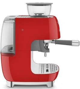 Фото: Ріжкова кавоварка Smeg Espresso coffee machine with grinder Red (EGF03RDEU) № 9 | KTC