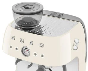 Фото: Ріжкова кавоварка Smeg Espresso coffee machine with grinder Creamy (EGF03CREU) № 12 | KTC