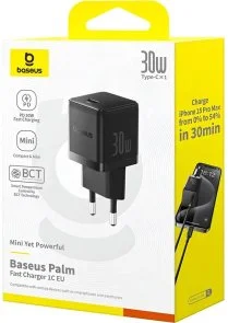 Фото: Зарядний пристрій Baseus Palm 30W Black (P10111605113-00) № 4 | KTC