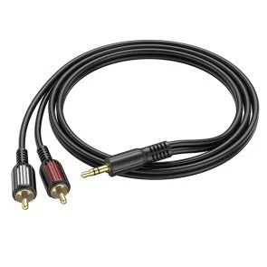 Фото: Кабель BOROFONE BL11 Jack 3.5mm / 2xRCA 1.5m Black (BL11B) № 2 | KTC