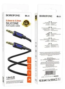 Фото: Кабель BOROFONE BL20 Jack 3.5mm / Jack 3.5mm 1m Black (6941991114373) № 4 | KTC