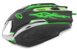 Фото: Миша Esperanza MX405 CYBORG Black/Green (EGM405) № 3 | KTC