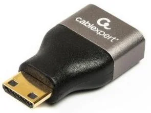 Фото: Перехідник Cablexpert v2.1 MiniHDMI / HDMI Black (AP-HDMI8K-FC) № 2 | KTC