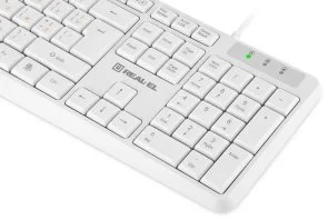 Фото: Клавіатура Real-EL RK-513 USB White (EL123100047) № 4 | KTC