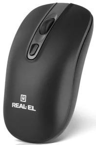 Фото: Миша Real-EL RM-350W Wireless Black (EL123200043) № 3 | KTC