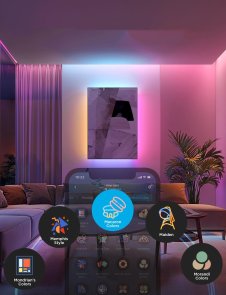 LED-стрічка Govee H61F5 Strip Light 2 Pro RGBWWIC Wi-Fi/BT 5m White (H61F53D1)