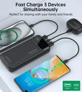 Фото: Батарея універсальна Choetech B729 20000mAh 22.5W Black № 11 | KTC