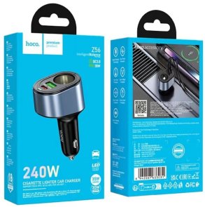Автомобільний зарядний пристрій Hoco Z56 Friend 35W Black (6942007633031)