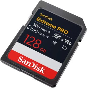 FLASH пам'ять SanDisk Extreme Pro V90 Class 10 UHS-II U3 SDXC 128GB (SDSDXDM-128G-GN4IN)