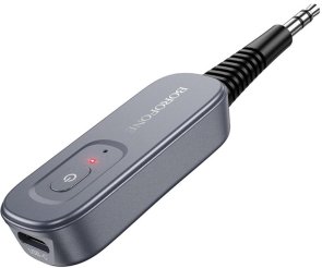 Bluetooth-ресивер Hoco BC51 Clear Way Metal Grey (6941991117305)