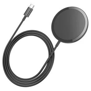 Фото: Бездротовий зарядний пристрій Hoco CW52 Enjoy Magnetic Wireless Fast Charging Black (6942007611367) № 2 | KTC