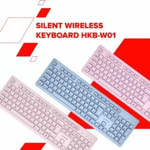 Фото: Клавіатура Canyon HKB-W01 UKR/ENG Wireless Beige (CNS-HKBW01BG) № 11 | KTC