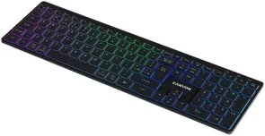 Фото: Клавіатура Canyon HKB-W11 UKR/ENG BT/WL Black (CNS-HBTK11B) № 4 | KTC
