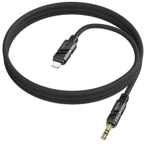 Перехідник BOROFONE BL22 Lightning M / Jack 3.5mm 1m Black (6941991117749)
