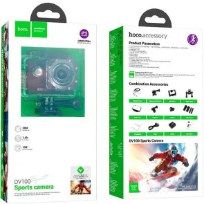 Фото: Екшн-камера Hoco DV100 Sports Camera Black (6942007616799) № 6 | KTC