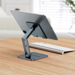 Універсальний тримач Baseus Desktop Biaxial Foldable Metal Stand for Tablets Grey (LUSZ000113)