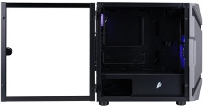 Корпус 1stPlayer D3-A-BK-1F7-14-1F7 Black with window